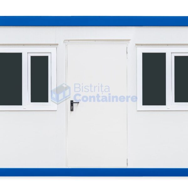 container birou bistrita 4metri 2geamuri albastru