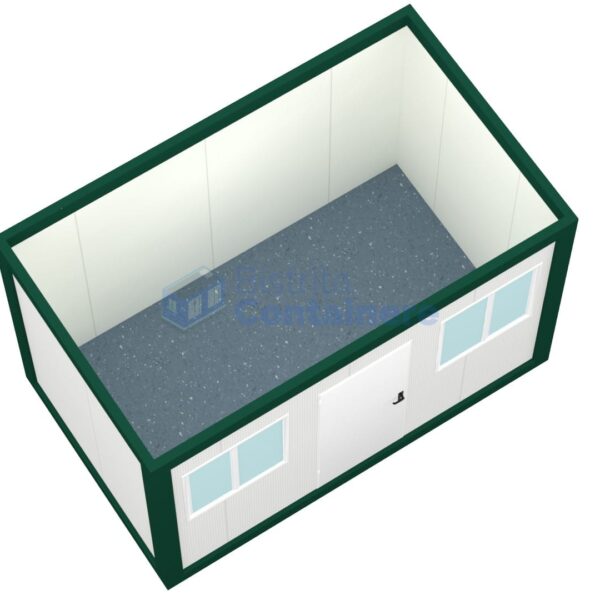 container birou bistrita 4metri 2geamuri verde2