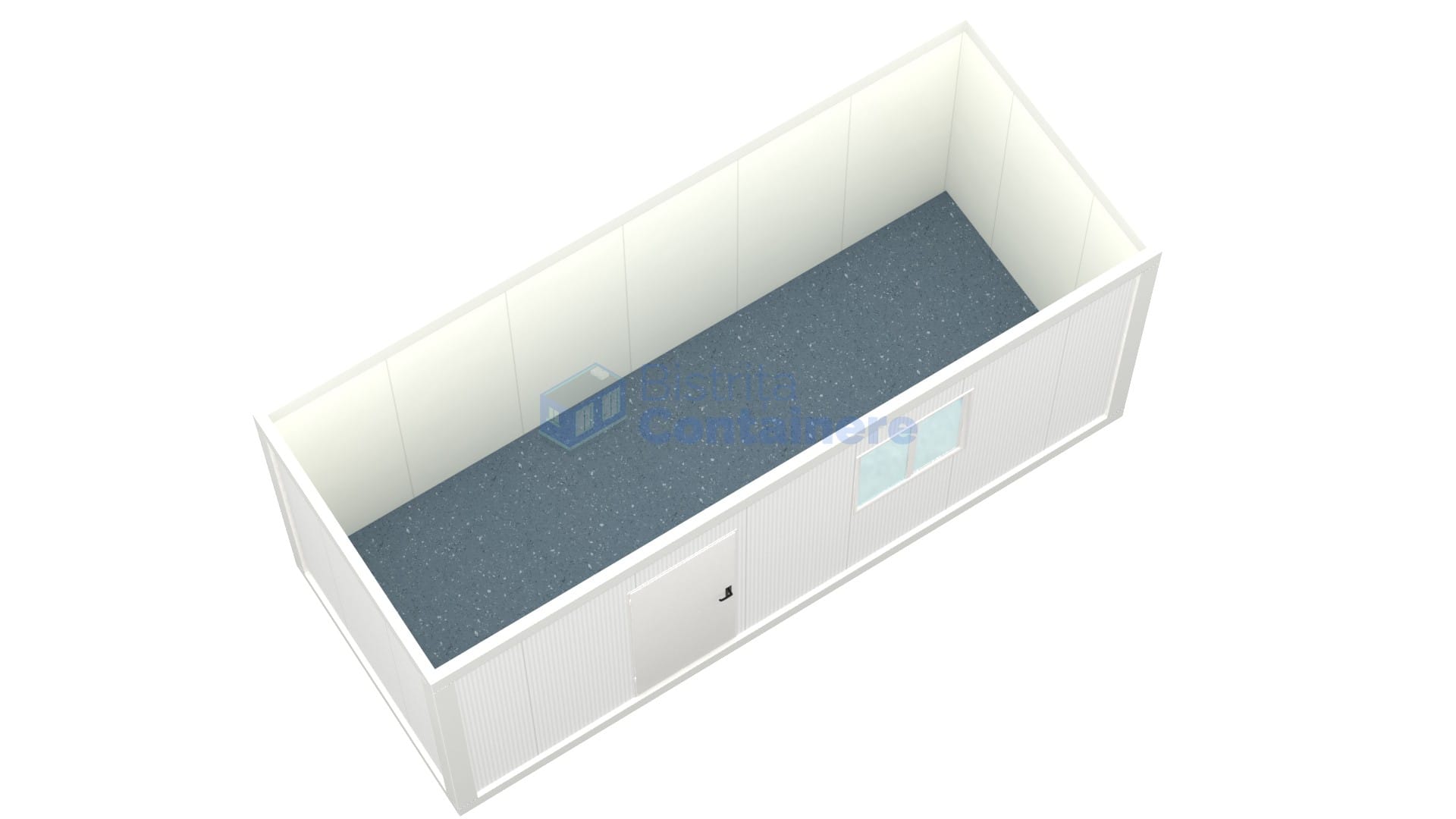 container birou bistrita 6metri 1geam alb2
