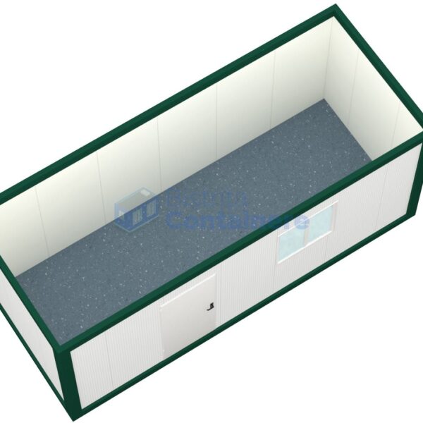 container santier bistrita 6metri 1geam verde2